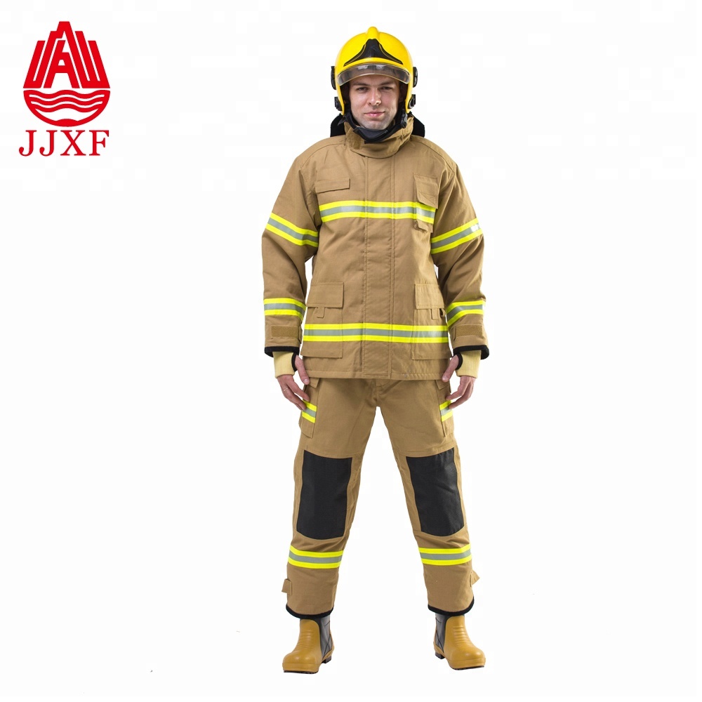 Made in China High Quality Aramid EN469 Fire Fighting Suit for Sale